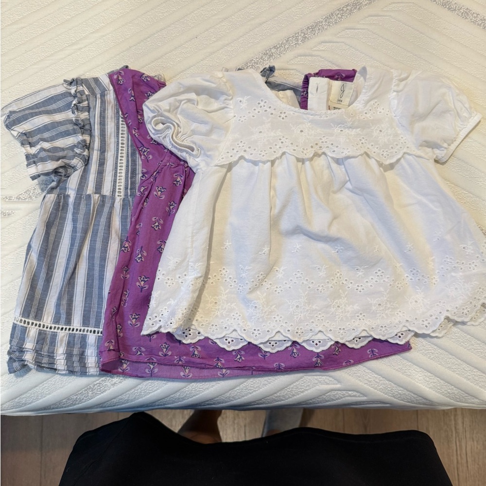 Bundle of three toddler girl tops